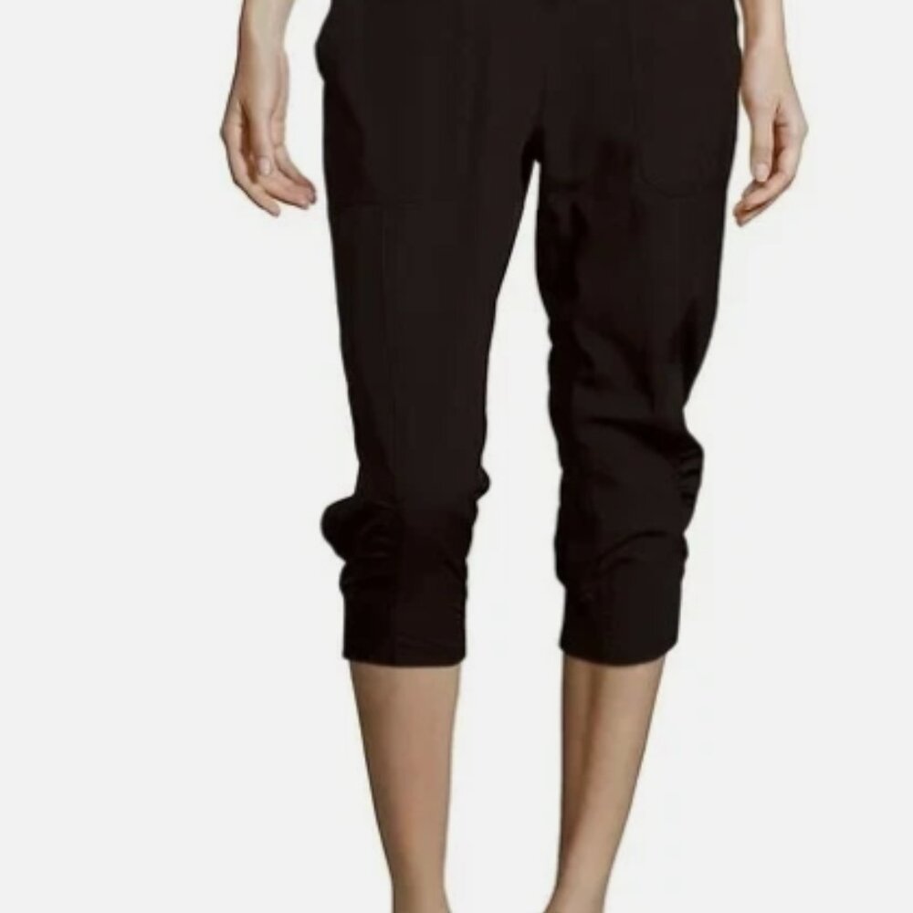 Calvin Klein performance stretch cropped leggings size XS Black moisture wicking - Picture 3 of 13